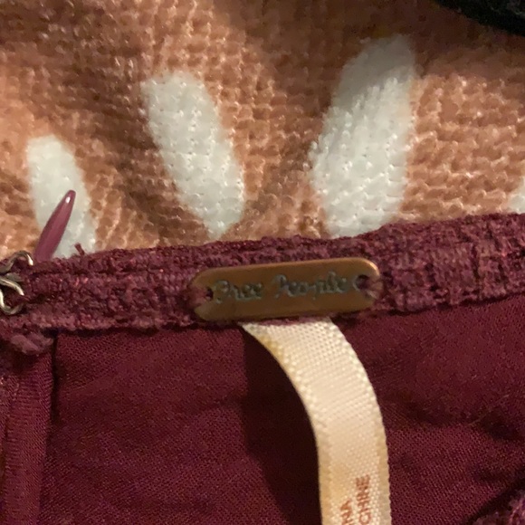 Free People | Maroon/Wine | Lace Dress - Picture 4 of 7